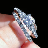 Silver Crystal Rings