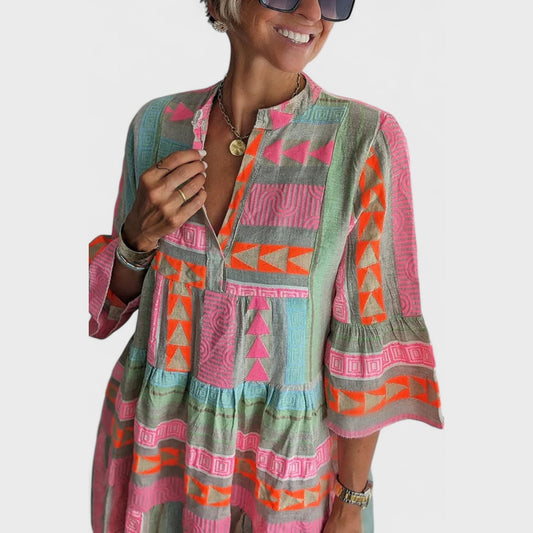 Alena - Színes Boho Ruha