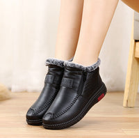 Non-slip winter leather boots