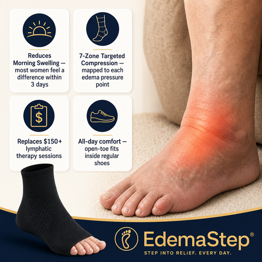 EdemaStep — The Compression Sock Built Specifically For Lymphatic Edema