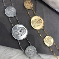 Embossed Geometric Necklace