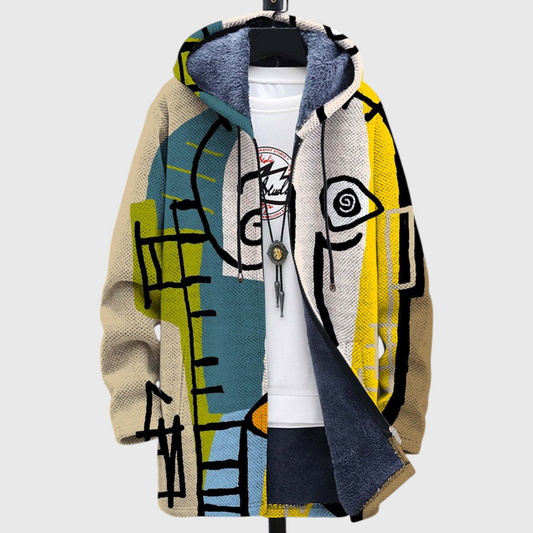 Bindi™ | Luxus Művészeti Inspirációjú Kapucnis Pulóver Cipzárral