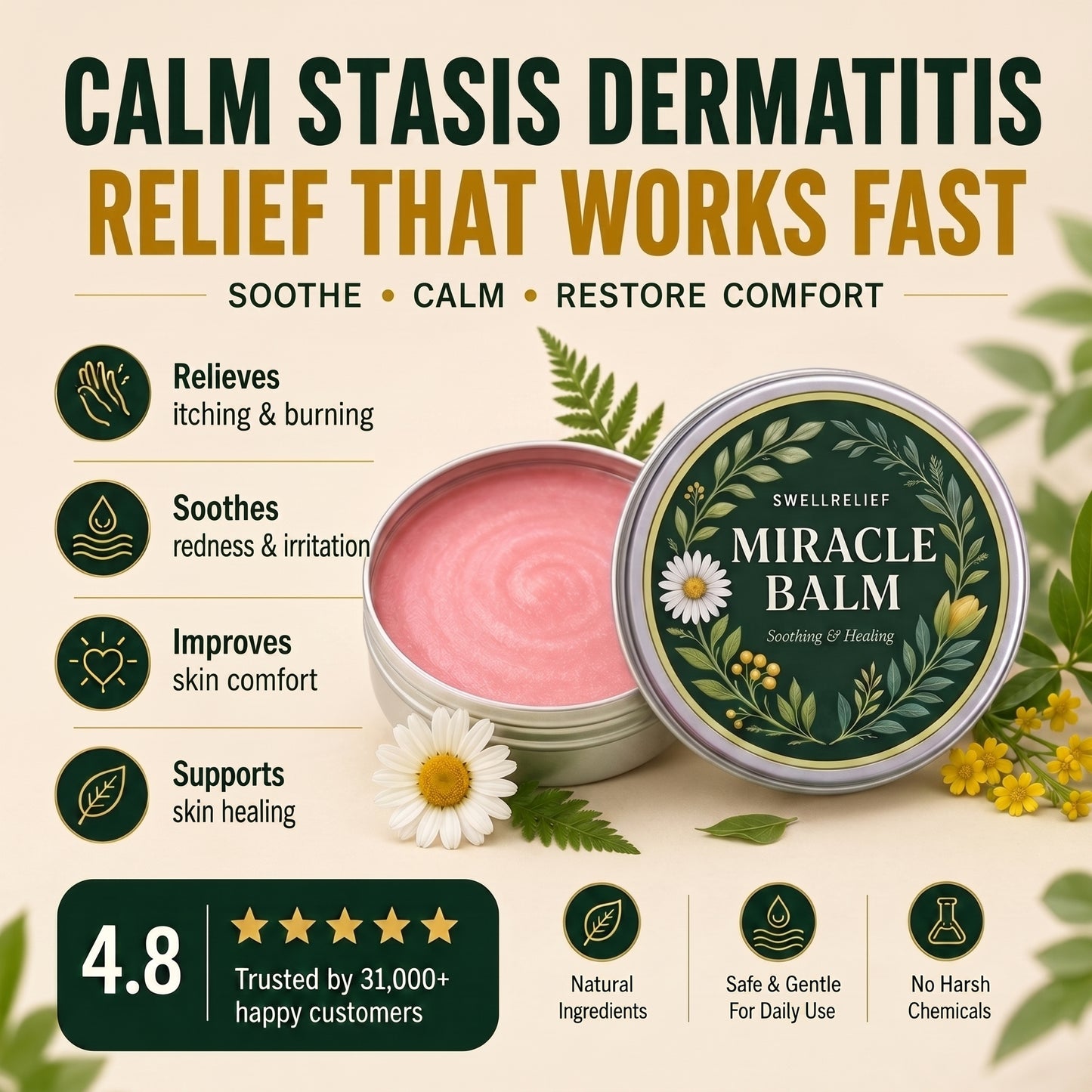 SwellRelief Stasis Dermatitis Balm™