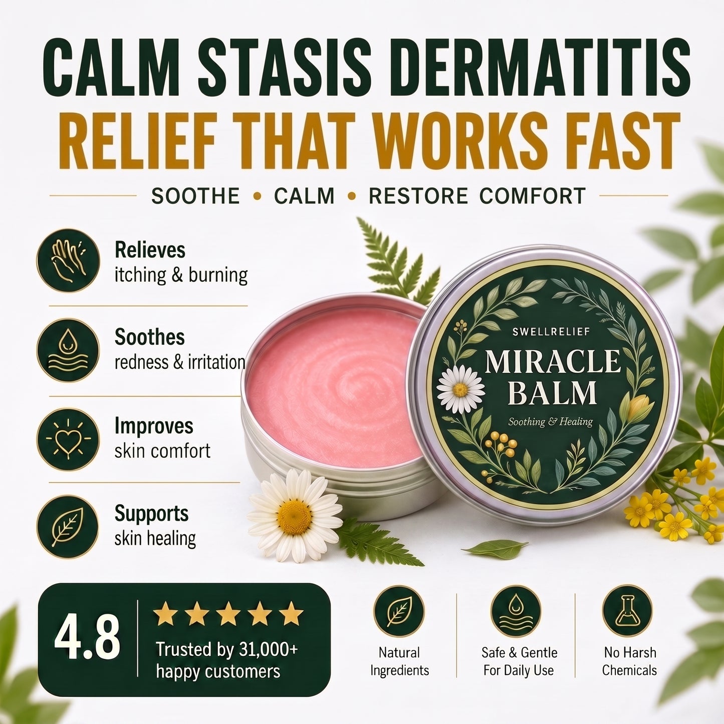 SwellRelief Stasis Dermatitis Balm