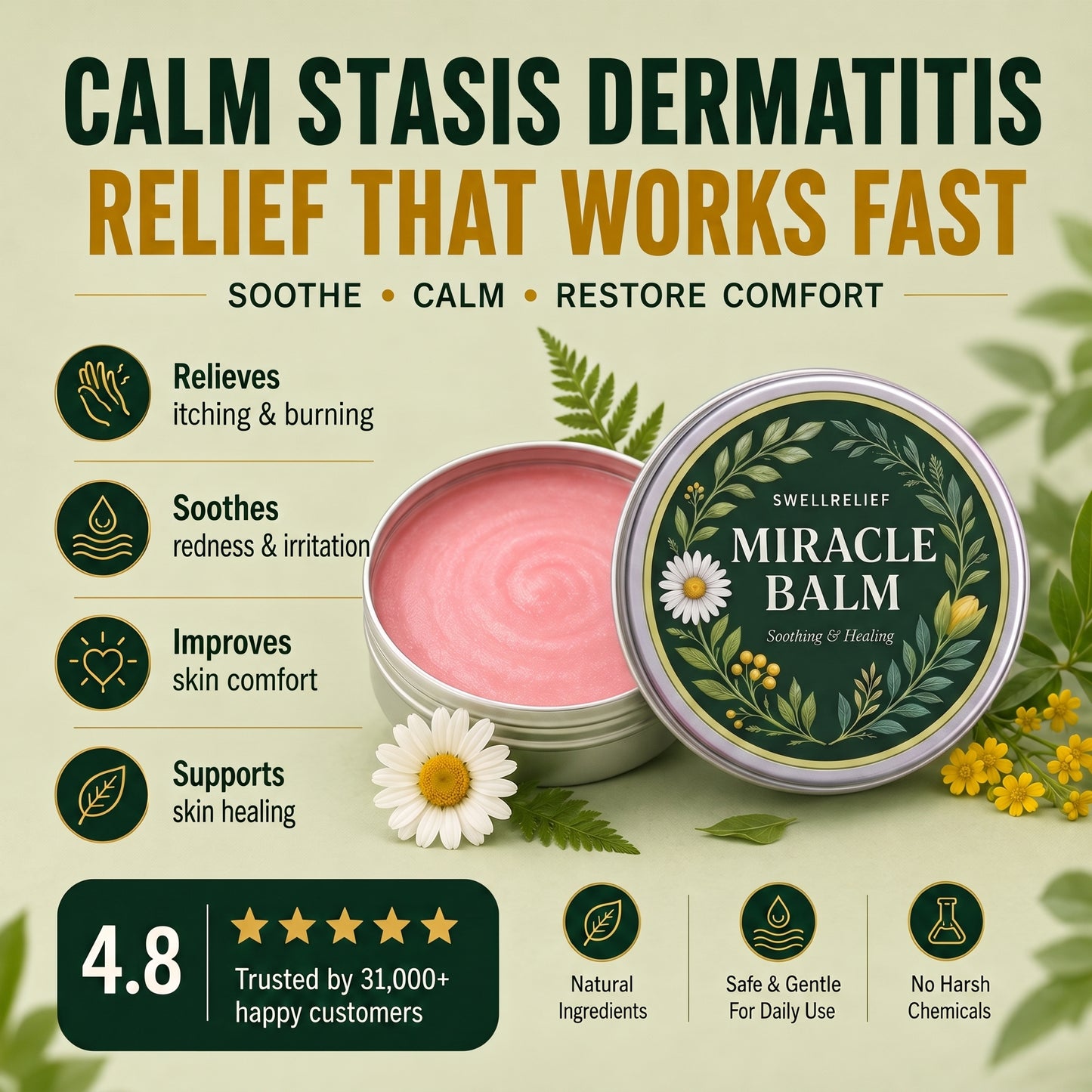 SwellRelief Stasis Dermatitis Balm