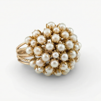 Nóra – finom, gyöngyös dizájnú gyűrű